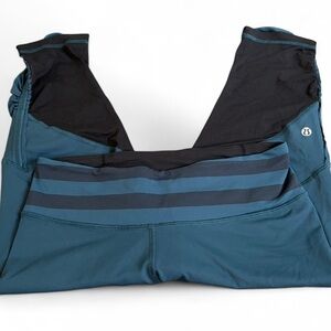 Lululemon Run: For Your Life Crop • Size 8 • Alberta Lake • Rare Running Capri